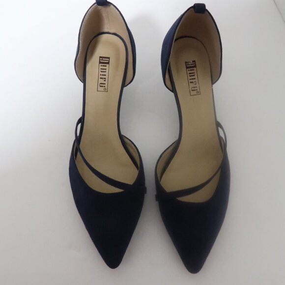 IDIFU Navy Blue Women's Heels - Picture 5 of 11